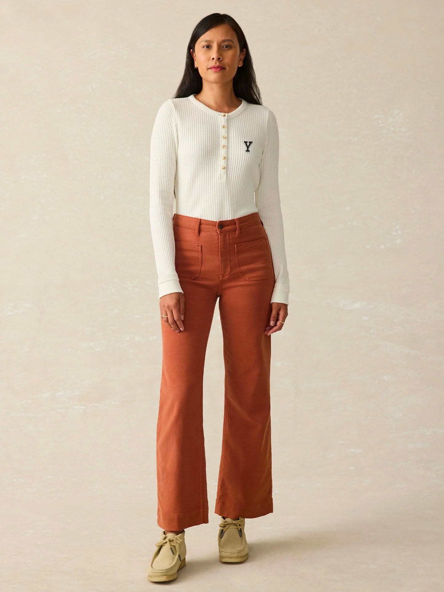 Yale Legend™ Apres Waffle Henley - Egret