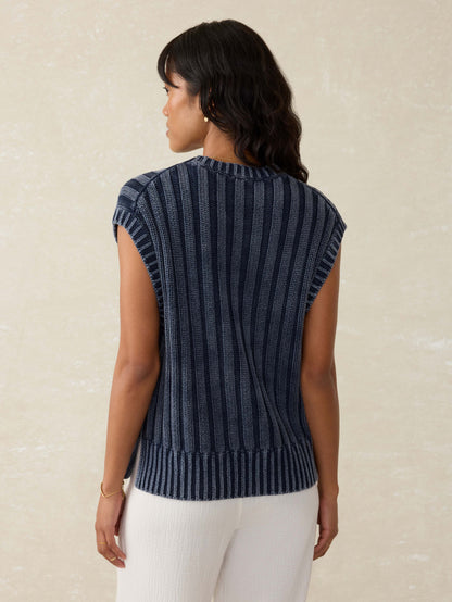 Sunwashed Sweater Vest - Navy Blazer