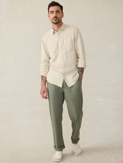 Tried \u0026 True Chambray Workshirt - Coastal Cream