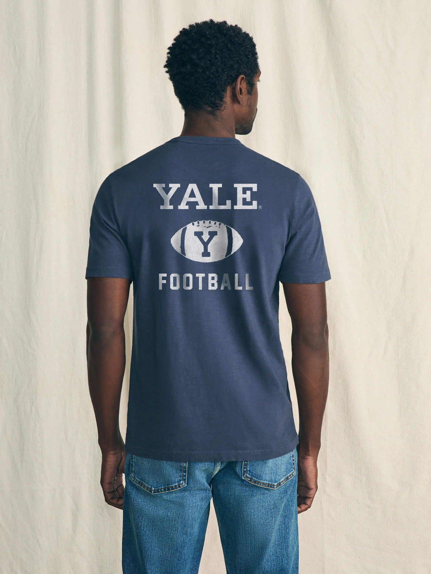 Yale Sunwashed Pocket Tee - Dune Navy