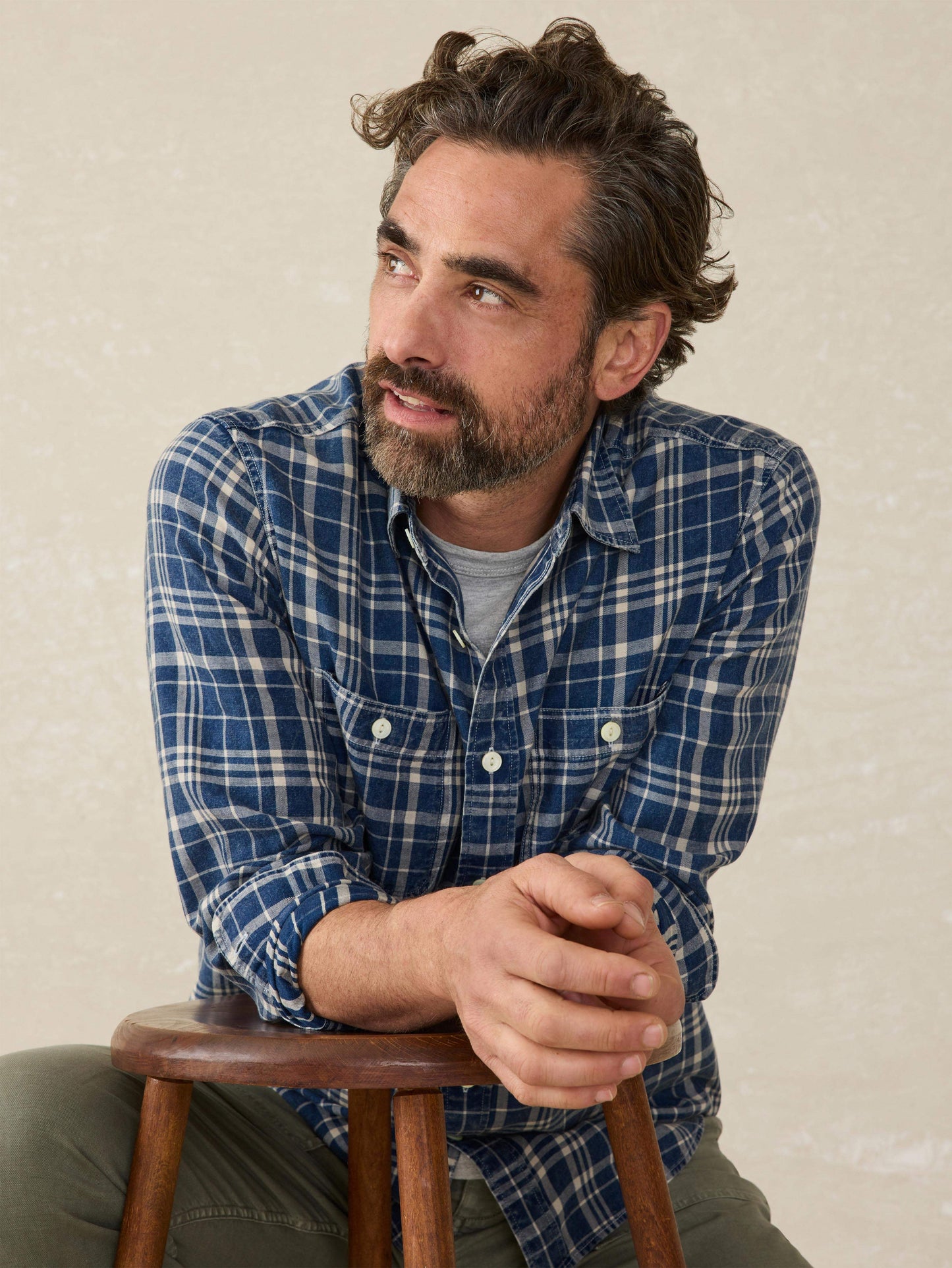 Tried \u0026 True Chambray Workshirt - Bar Harbor Plaid