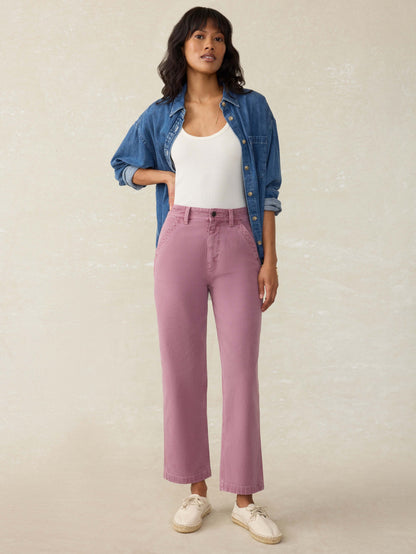 Sunwashed Canvas Dockside Pant - Weathered Orchid