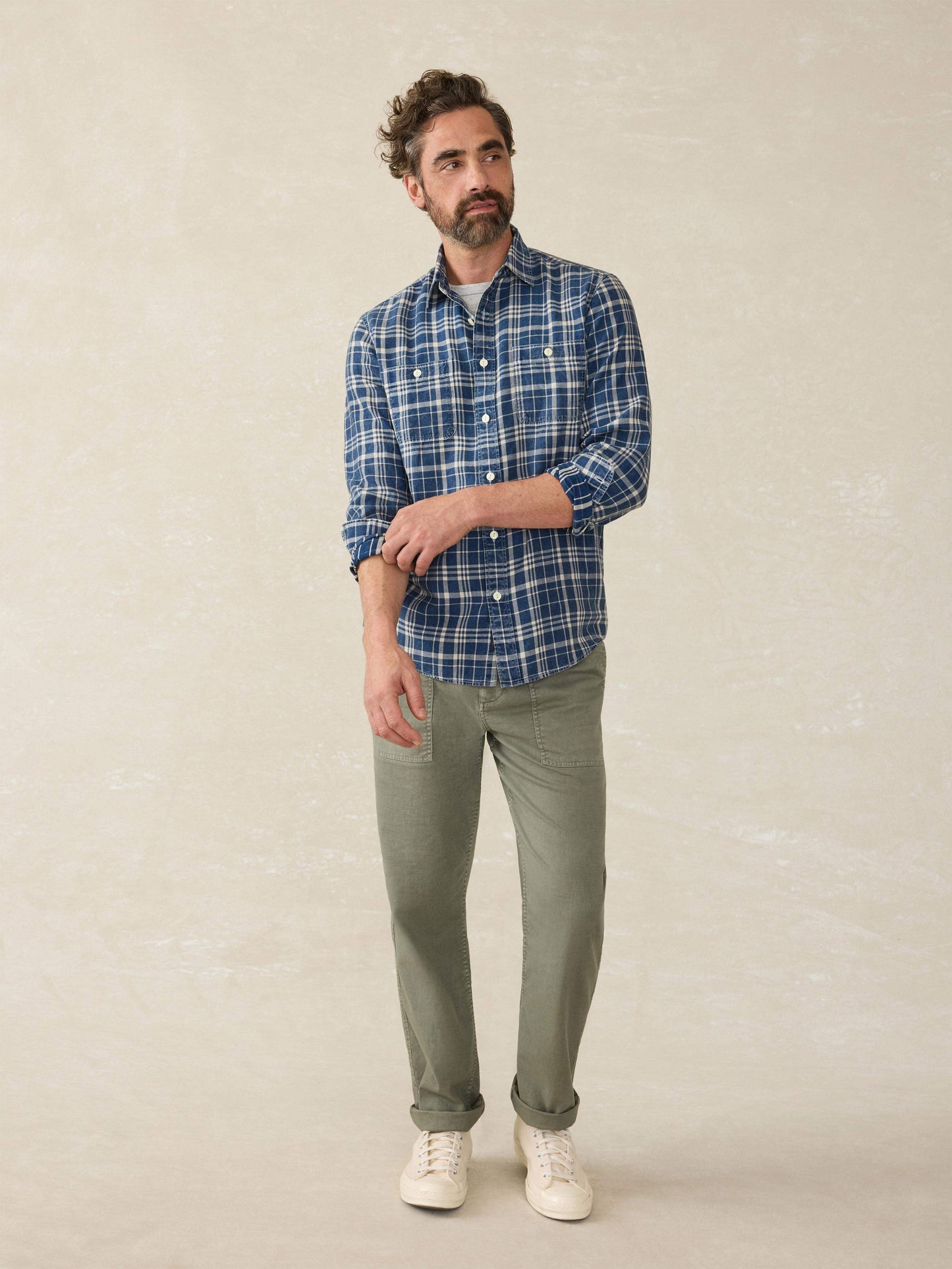 Tried \u0026 True Chambray Workshirt - Bar Harbor Plaid