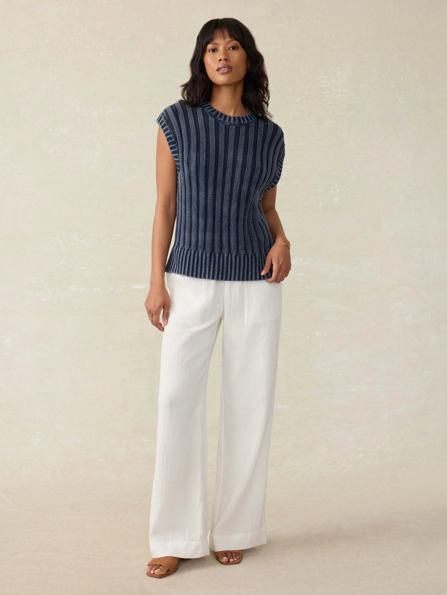 Sunwashed Sweater Vest - Navy Blazer