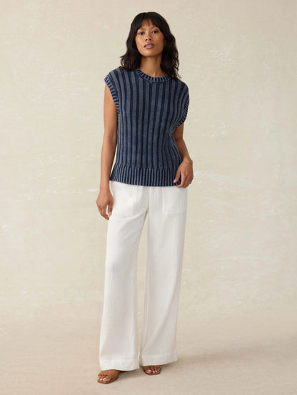 Sunwashed Sweater Vest - Navy Blazer