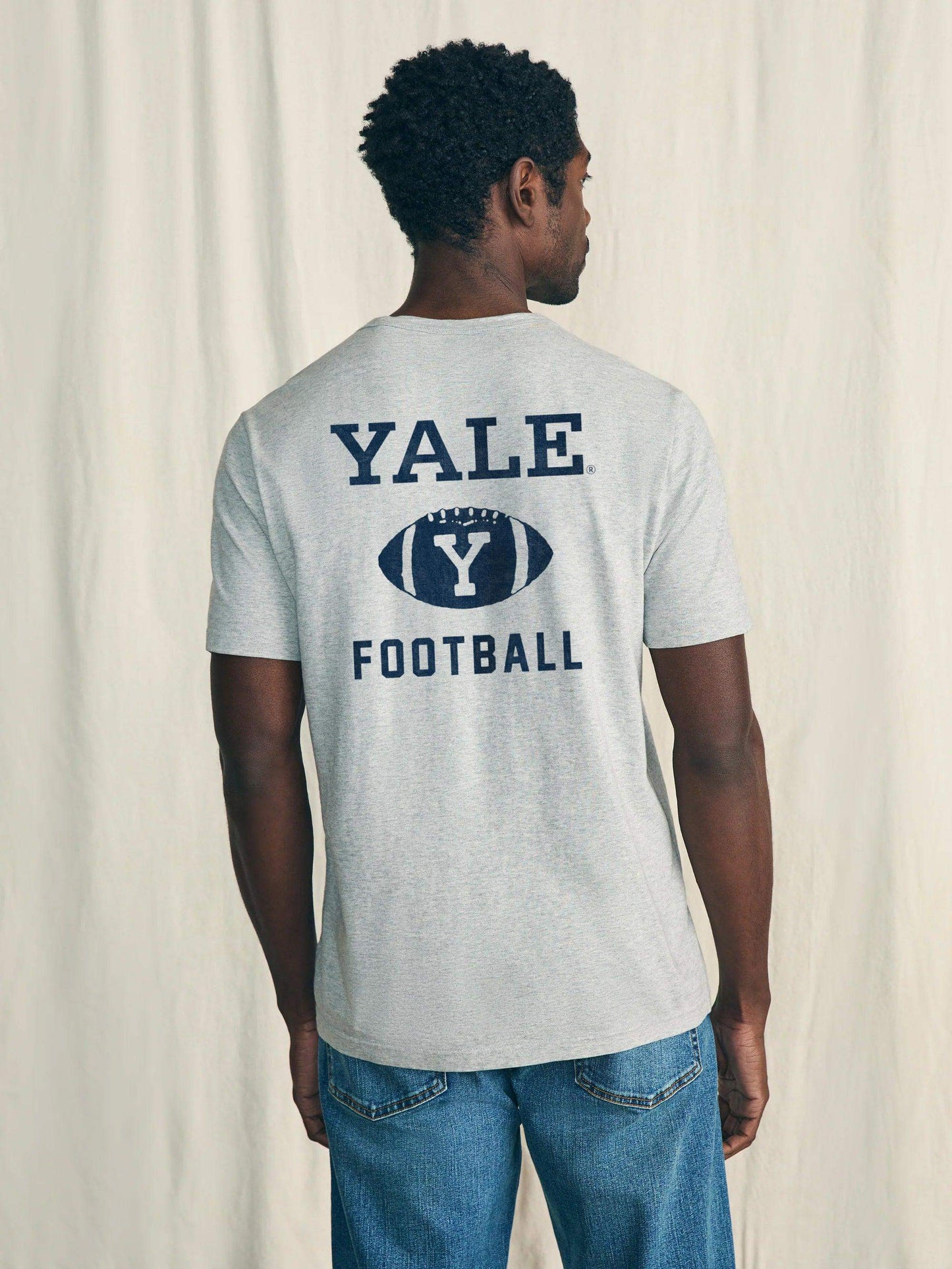 Yale Sunwashed Pocket Tee - Heather Grey