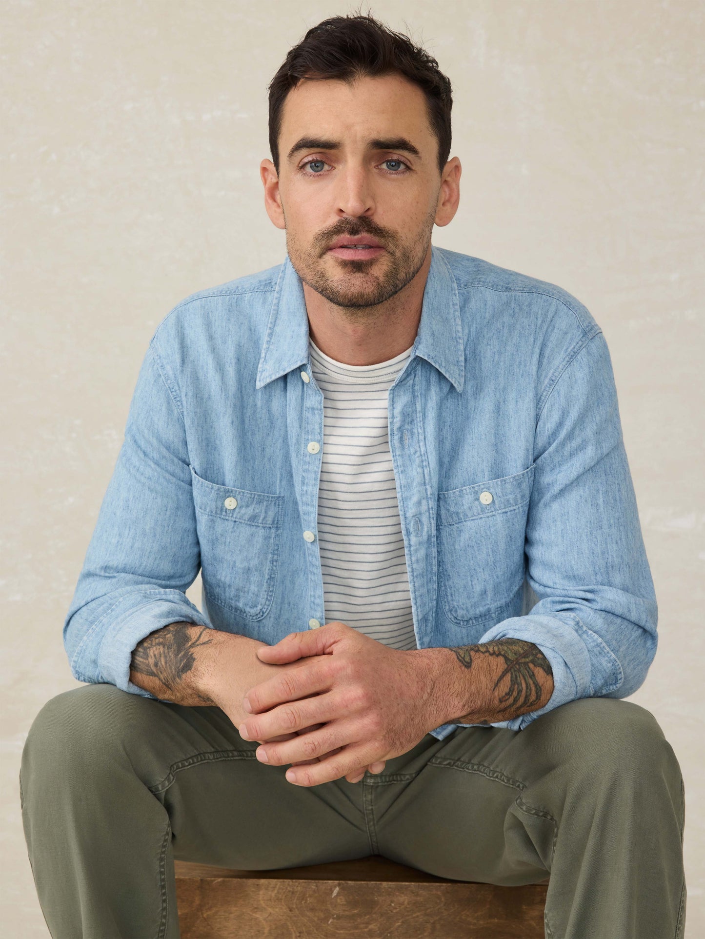 Tried \u0026 True Chambray Workshirt - Vintage Indigo