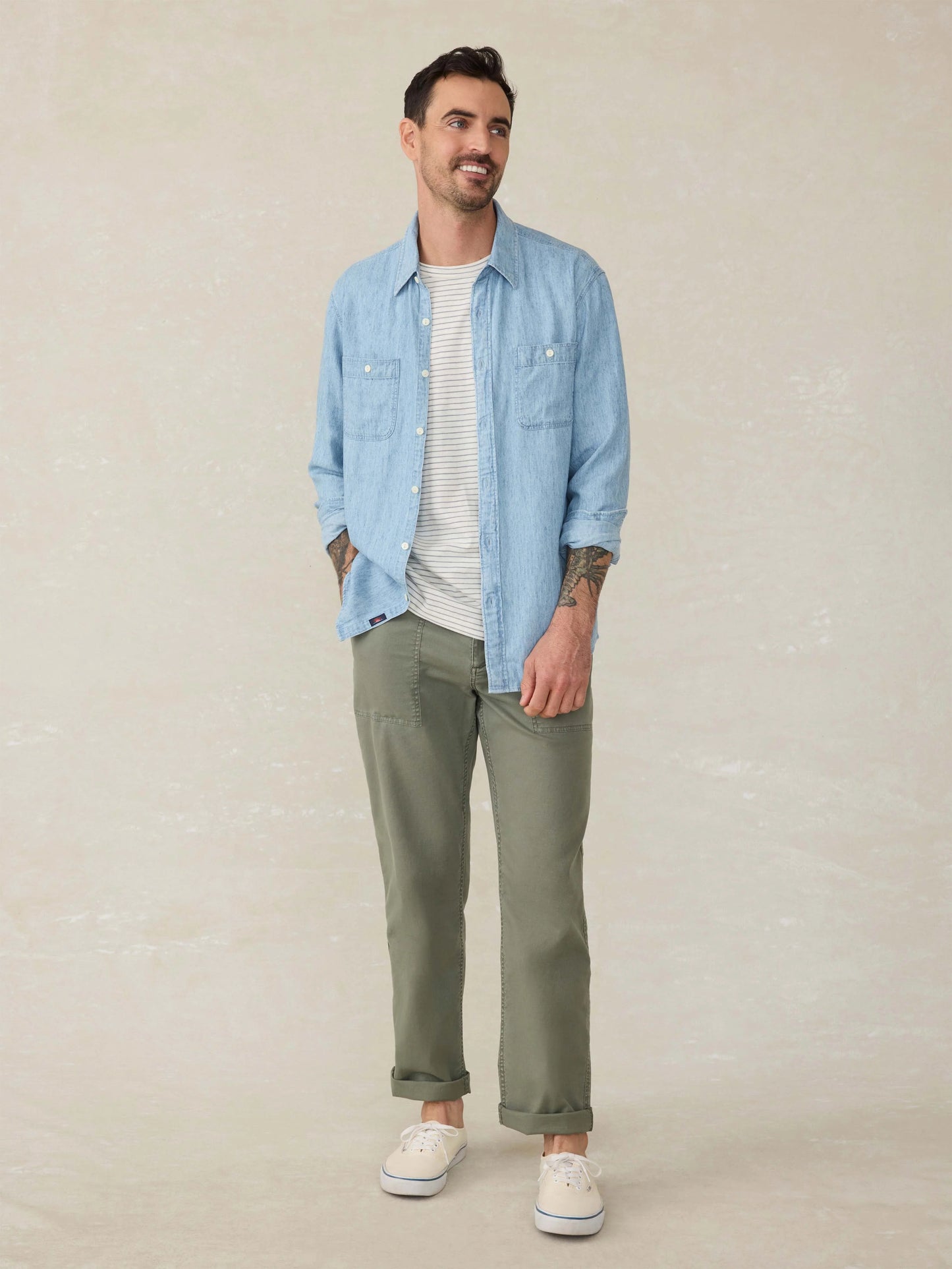 Tried \u0026 True Chambray Workshirt - Vintage Indigo
